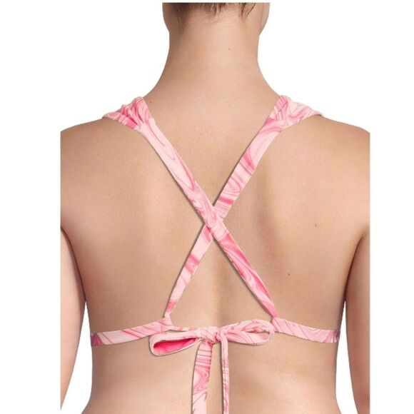 Women's Plus Mid-Rise Retro Twist Front Swimsuit Bathing Suit Size 2X - Picture 4 of 8